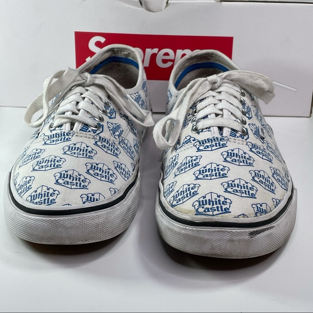 Supreme Vans White Castle Mens Size 10 Lace up Sneakers Shoes - Picture 4 of 13